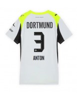 Borussia Dortmund Waldemar Anton #3 Venkovní Dres pro Dámské 2025-26 Krátký Rukáv